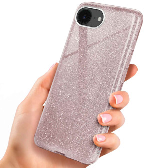 ONEFLOW Glitter Case iPhone 16e mit Glitzer Look – Gloss-Rosé ONEFLOW Glitter Case iPhone 16e mit Glitzer Look – Gloss-Rosé