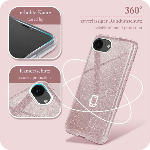 ONEFLOW Glitter Case iPhone 16e mit Glitzer Look – Weiteres Produktbild 5 ONEFLOW Glitter Case iPhone 16e mit Glitzer Look – Weiteres Produktbild 5