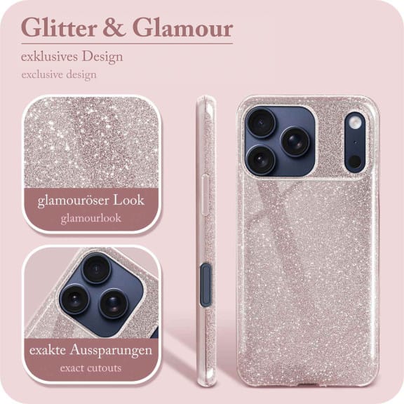 ONEFLOW Glitter Case iPhone 17 Pro Max mit Glitzer Look – Weiteres Produktbild 2 ONEFLOW Glitter Case iPhone 17 Pro Max mit Glitzer Look – Weiteres Produktbild 2