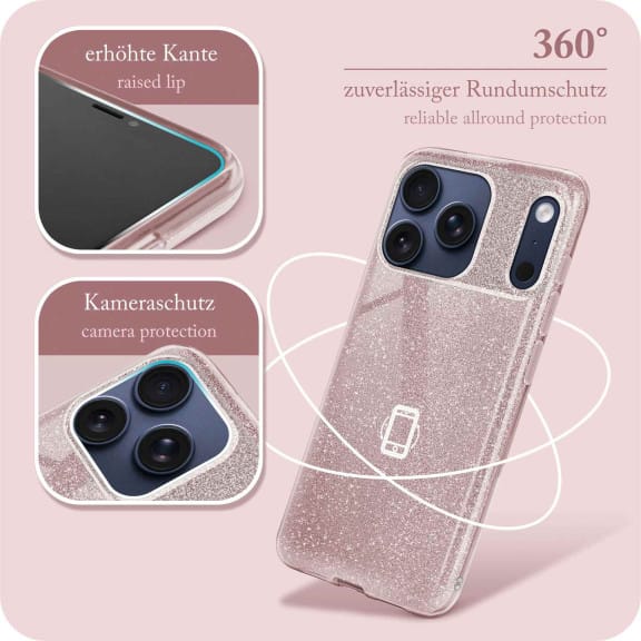 ONEFLOW Glitter Case iPhone 17 Pro Max mit Glitzer Look – Weiteres Produktbild 5 ONEFLOW Glitter Case iPhone 17 Pro Max mit Glitzer Look – Weiteres Produktbild 5