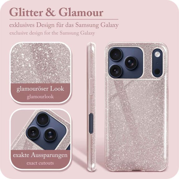 ONEFLOW Glitter Case iPhone 17 Pro mit Glitzer Look – Weiteres Produktbild 2 ONEFLOW Glitter Case iPhone 17 Pro mit Glitzer Look – Weiteres Produktbild 2