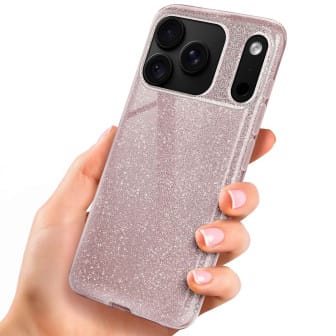 ONEFLOW Glitter Case iPhone 18 Pro mit Glitzer Look – Gloss-Rosé ONEFLOW Glitter Case iPhone 18 Pro mit Glitzer Look – Gloss-Rosé
