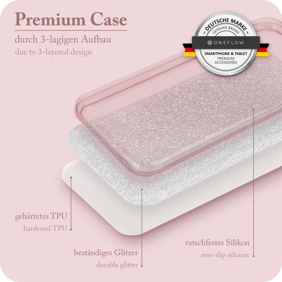 ONEFLOW Glitter Case iPhone 7 Plus mit Glitzer Look – Weiteres Produktbild 3