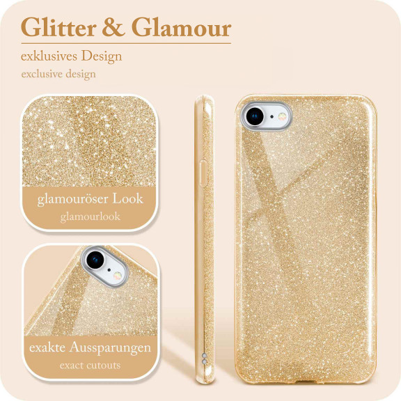 ONEFLOW Glitter Case iPhone 7 mit Glitzer Look – Weiteres Produktbild 2