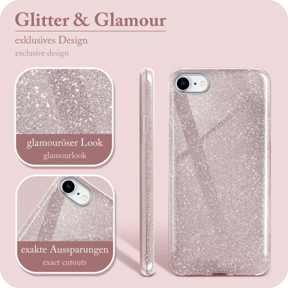 ONEFLOW Glitter Case iPhone 7 mit Glitzer Look – Weiteres Produktbild 2