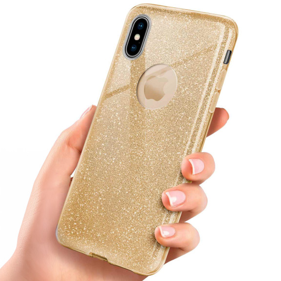 ONEFLOW Glitter Case iPhone X mit Glitzer Look – Weiteres Produktbild 1