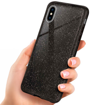 ONEFLOW Glitter Case iPhone X mit Glitzer Look – Glamour-Black ONEFLOW Glitter Case iPhone X mit Glitzer Look – Glamour-Black