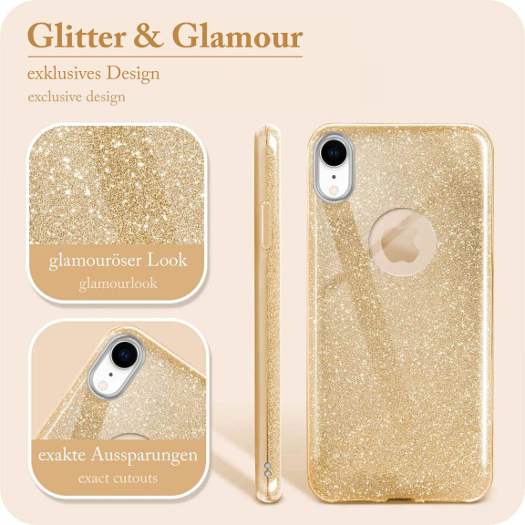 ONEFLOW Glitter Case iPhone XR mit Glitzer Look – Weiteres Produktbild 2