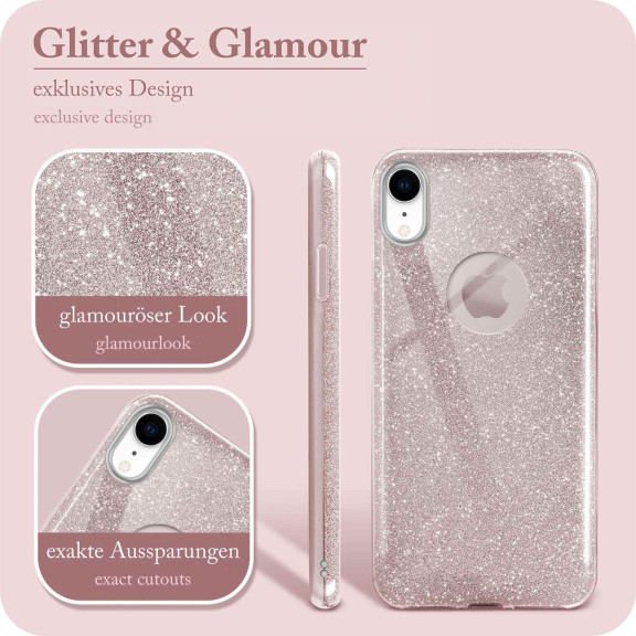 ONEFLOW Glitter Case iPhone XR mit Glitzer Look – Weiteres Produktbild 2