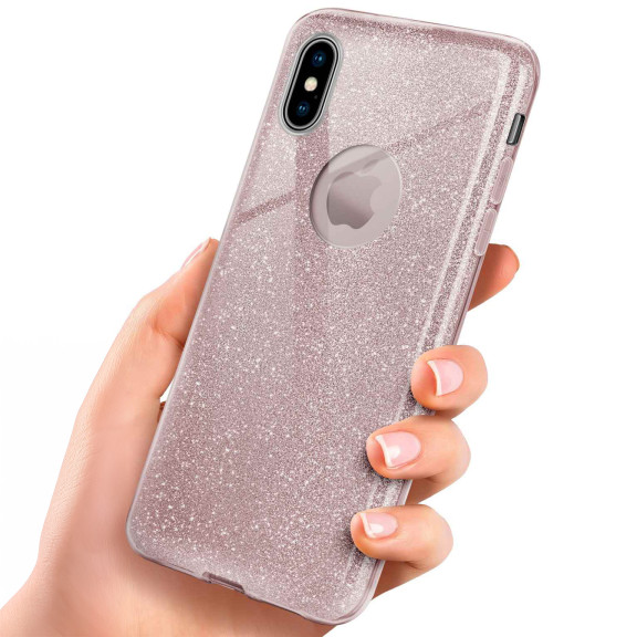 ONEFLOW Glitter Case iPhone XS mit Glitzer Look – Weiteres Produktbild 1