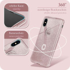 ONEFLOW Glitter Case iPhone XS mit Glitzer Look – Produktbild 5