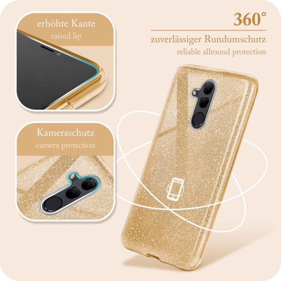 ONEFLOW Glitter Case Huawei Mate 20 Lite mit Glitzer Look – Weiteres Produktbild 5