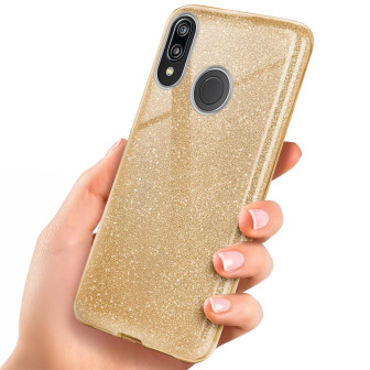 ONEFLOW Glitter Case Huawei P20 Lite mit Glitzer Look – Shine-Gold ONEFLOW Glitter Case Huawei P20 Lite mit Glitzer Look – Shine-Gold