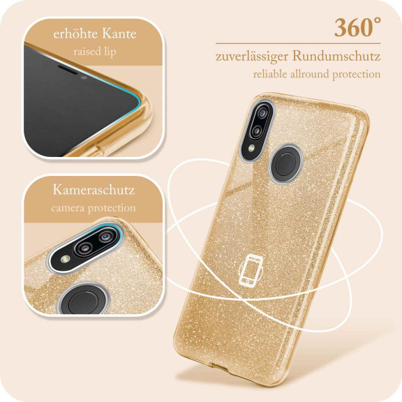 ONEFLOW Glitter Case Huawei P20 Lite mit Glitzer Look – Weiteres Produktbild 5