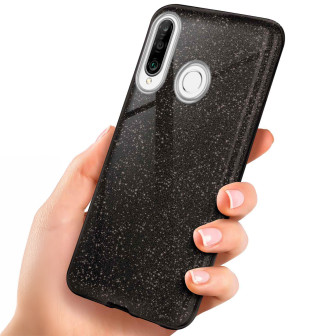 ONEFLOW Glitter Case Huawei P30 Lite mit Glitzer Look – Glamour-Black ONEFLOW Glitter Case Huawei P30 Lite mit Glitzer Look – Glamour-Black