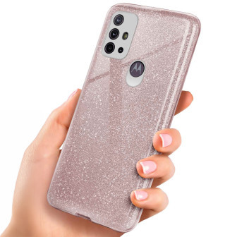 ONEFLOW Glitter Case Motorola Moto G10 mit Glitzer Look – Gloss-Rosé ONEFLOW Glitter Case Motorola Moto G10 mit Glitzer Look – Gloss-Rosé