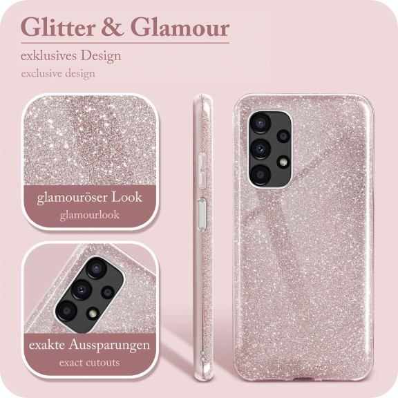 ONEFLOW Glitter Case Samsung Galaxy A13 (4G) mit Glitzer Look – Weiteres Produktbild 2