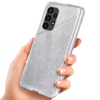 ONEFLOW Glitter Case Samsung Galaxy A13 (4G) mit Glitzer Look – Sparkle-Silver ONEFLOW Glitter Case Samsung Galaxy A13 (4G) mit Glitzer Look – Sparkle-Silver