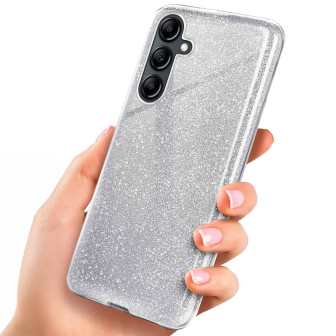 ONEFLOW Glitter Case Samsung Galaxy A14 5G mit Glitzer Look – Sparkle-Silver
