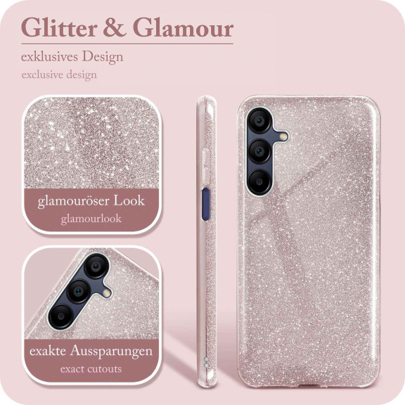 ONEFLOW Glitter Case Samsung Galaxy A15 (4G) mit Glitzer Look – Weiteres Produktbild 2