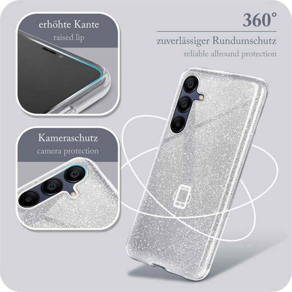 ONEFLOW Glitter Case Samsung Galaxy A15 (4G) mit Glitzer Look – Weiteres Produktbild 5