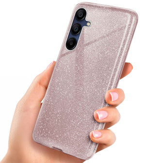 ONEFLOW Glitter Case Samsung Galaxy A15 5G mit Glitzer Look – Gloss-Rosé
