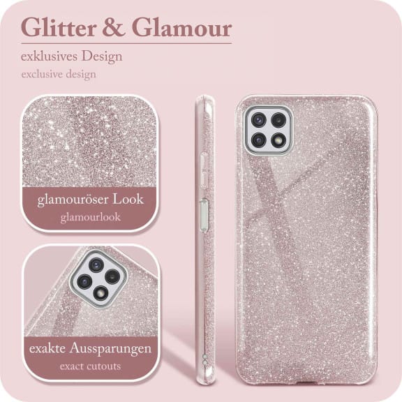 ONEFLOW Glitter Case Samsung Galaxy A22 5G mit Glitzer Look – Weiteres Produktbild 2 ONEFLOW Glitter Case Samsung Galaxy A22 5G mit Glitzer Look – Weiteres Produktbild 2