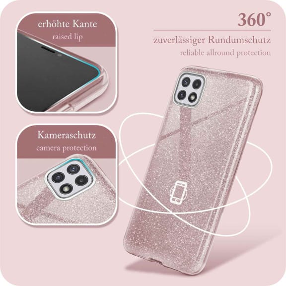 ONEFLOW Glitter Case Samsung Galaxy A22 5G mit Glitzer Look – Weiteres Produktbild 5 ONEFLOW Glitter Case Samsung Galaxy A22 5G mit Glitzer Look – Weiteres Produktbild 5