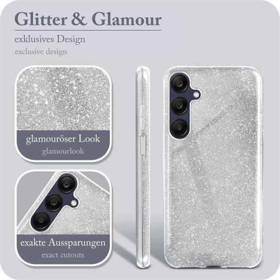 ONEFLOW Glitter Case Samsung Galaxy A25 5G mit Glitzer Look – Weiteres Produktbild 2