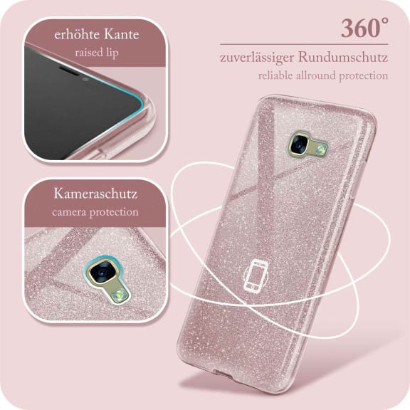 ONEFLOW Glitter Case Samsung Galaxy A3 (2017) mit Glitzer Look – Weiteres Produktbild 5 ONEFLOW Glitter Case Samsung Galaxy A3 (2017) mit Glitzer Look – Weiteres Produktbild 5
