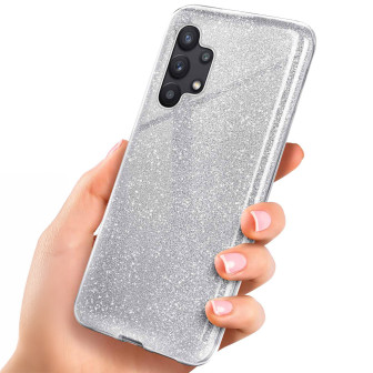 ONEFLOW Glitter Case Samsung Galaxy A32 5G mit Glitzer Look – Sparkle-Silver ONEFLOW Glitter Case Samsung Galaxy A32 5G mit Glitzer Look – Sparkle-Silver