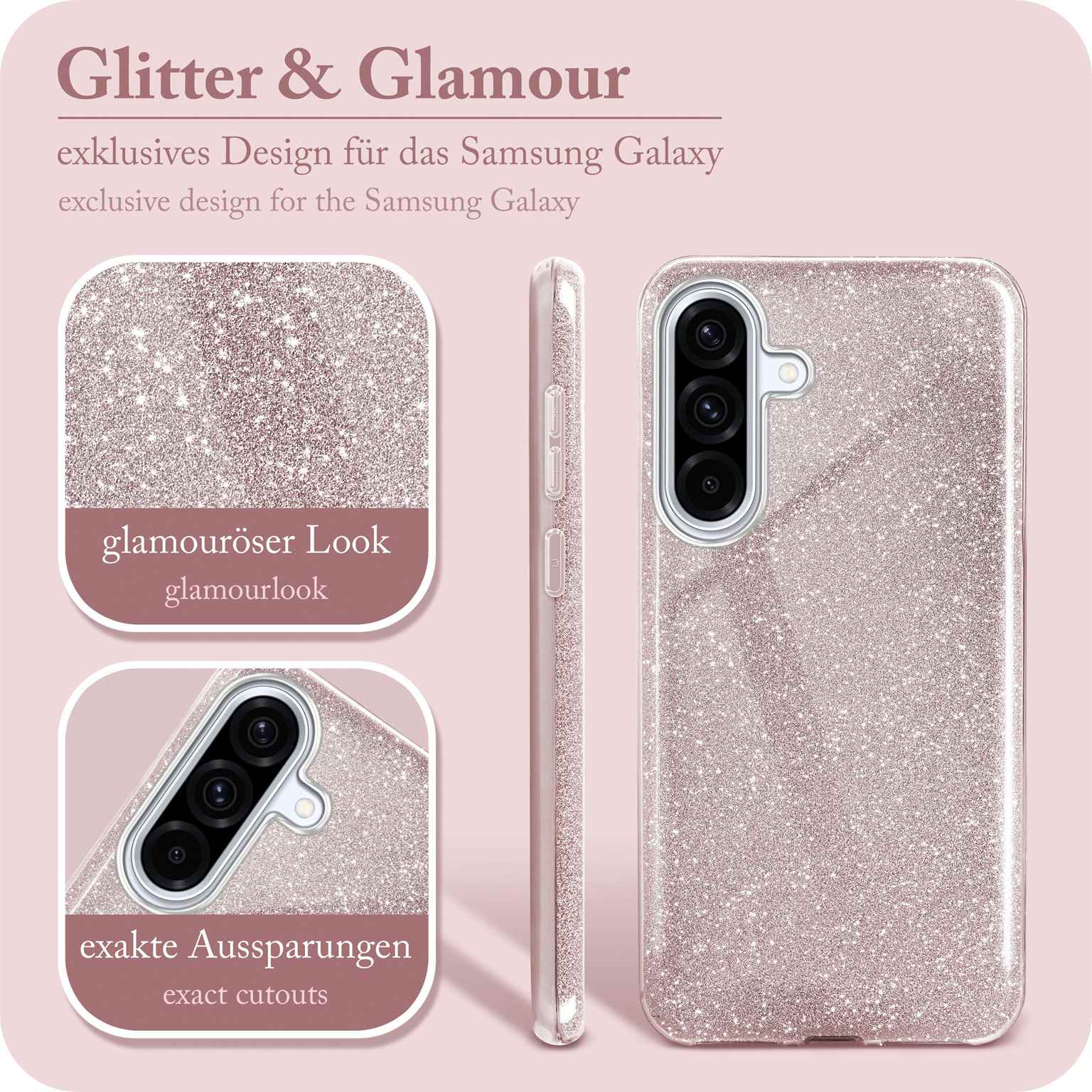 ONEFLOW Glitter Case Samsung Galaxy A36 5G mit Glitzer Look – Weiteres Produktbild 2