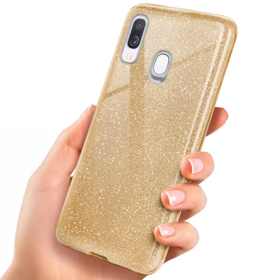 ONEFLOW Glitter Case Samsung Galaxy A40 mit Glitzer Look – Weiteres Produktbild 1