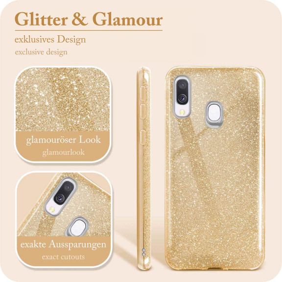 ONEFLOW Glitter Case Samsung Galaxy A40 mit Glitzer Look – Weiteres Produktbild 2 ONEFLOW Glitter Case Samsung Galaxy A40 mit Glitzer Look – Weiteres Produktbild 2