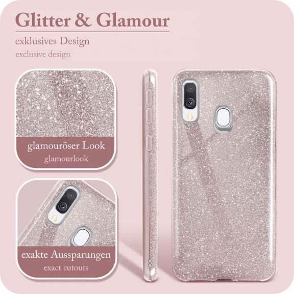 ONEFLOW Glitter Case Samsung Galaxy A40 mit Glitzer Look – Weiteres Produktbild 2 ONEFLOW Glitter Case Samsung Galaxy A40 mit Glitzer Look – Weiteres Produktbild 2
