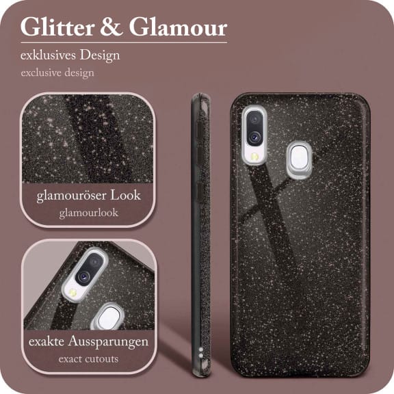ONEFLOW Glitter Case Samsung Galaxy A40 mit Glitzer Look – Weiteres Produktbild 2 ONEFLOW Glitter Case Samsung Galaxy A40 mit Glitzer Look – Weiteres Produktbild 2