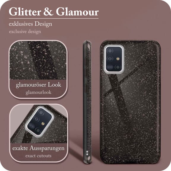 ONEFLOW Glitter Case Samsung Galaxy A51 mit Glitzer Look – Weiteres Produktbild 2 ONEFLOW Glitter Case Samsung Galaxy A51 mit Glitzer Look – Weiteres Produktbild 2