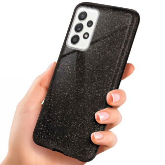 ONEFLOW ONEFLOW Glitter Case Samsung Galaxy A52 5G mit Glitzer Look – Glamour-Black
