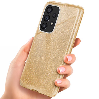 ONEFLOW Glitter Case Samsung Galaxy A53 5G mit Glitzer Look – Shine-Gold ONEFLOW Glitter Case Samsung Galaxy A53 5G mit Glitzer Look – Shine-Gold