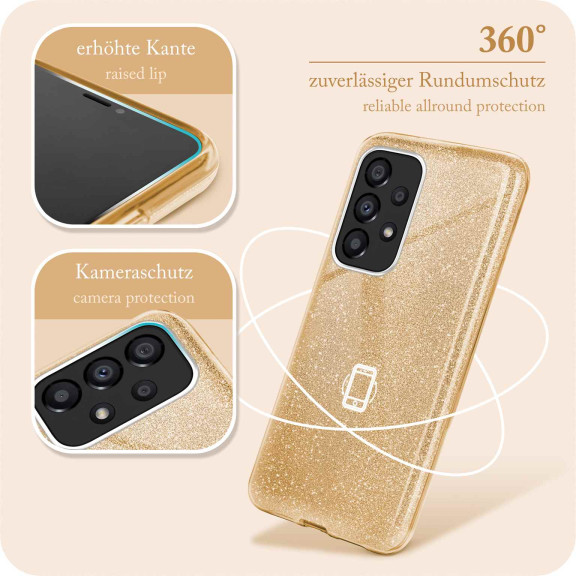 ONEFLOW Glitter Case Samsung Galaxy A53 5G mit Glitzer Look – Weiteres Produktbild 5