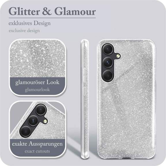 ONEFLOW Glitter Case Samsung Galaxy A54 5G mit Glitzer Look – Weiteres Produktbild 2
