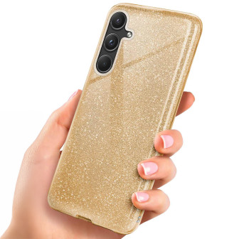 ONEFLOW Glitter Case Samsung Galaxy A55 5G mit Glitzer Look – Shine-Gold ONEFLOW Glitter Case Samsung Galaxy A55 5G mit Glitzer Look – Shine-Gold