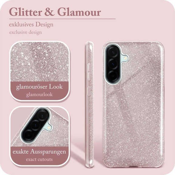 ONEFLOW Glitter Case Samsung Galaxy A57 5G mit Glitzer Look – Weiteres Produktbild 2