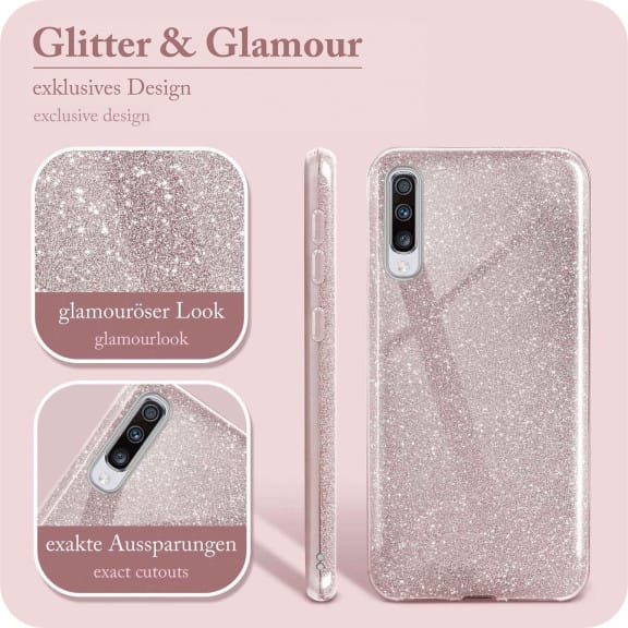 ONEFLOW Glitter Case Samsung Galaxy A70 mit Glitzer Look – Weiteres Produktbild 2 ONEFLOW Glitter Case Samsung Galaxy A70 mit Glitzer Look – Weiteres Produktbild 2