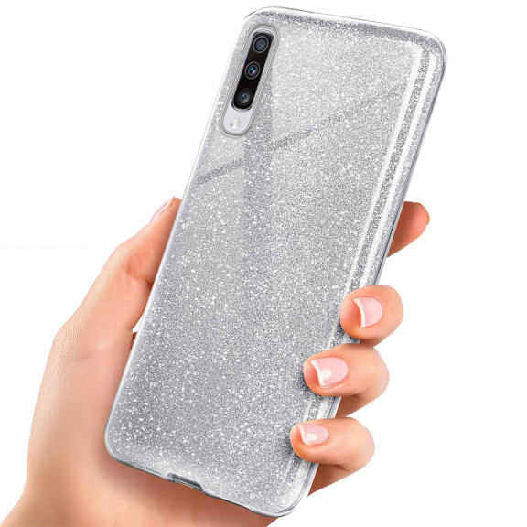 ONEFLOW Glitter Case Samsung Galaxy A70 mit Glitzer Look – Weiteres Produktbild 1