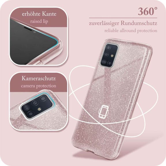 ONEFLOW Glitter Case Samsung Galaxy A71 mit Glitzer Look – Weiteres Produktbild 5 ONEFLOW Glitter Case Samsung Galaxy A71 mit Glitzer Look – Weiteres Produktbild 5