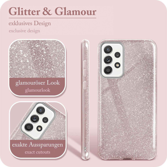 ONEFLOW Glitter Case Samsung Galaxy A72 mit Glitzer Look – Weiteres Produktbild 2
