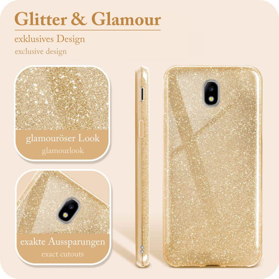 ONEFLOW Glitter Case Samsung Galaxy J5 (2017) mit Glitzer Look – Weiteres Produktbild 2
