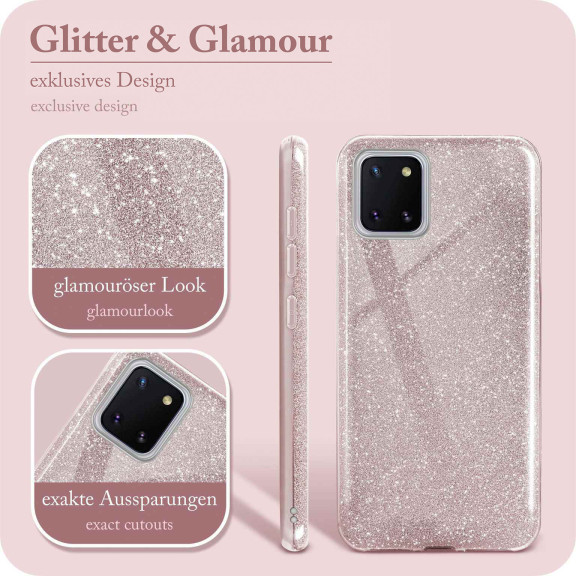 ONEFLOW Glitter Case Samsung Galaxy Note 10 Lite mit Glitzer Look – Weiteres Produktbild 2