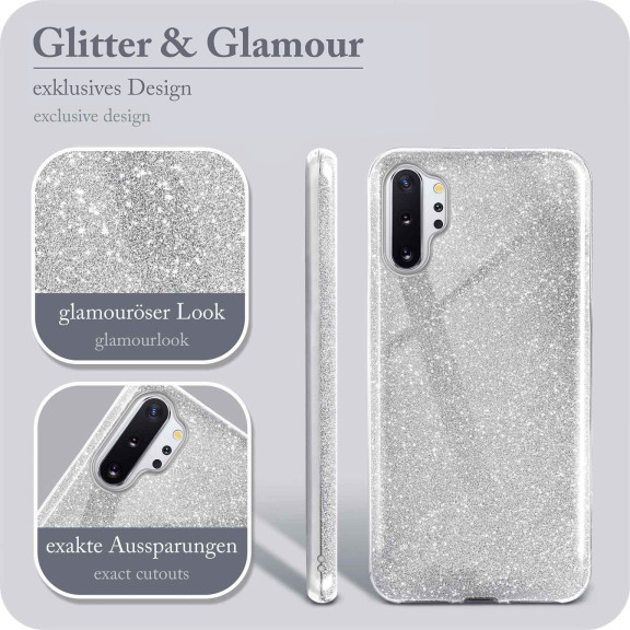 ONEFLOW Glitter Case Samsung Galaxy Note 10 Plus mit Glitzer Look – Weiteres Produktbild 2
